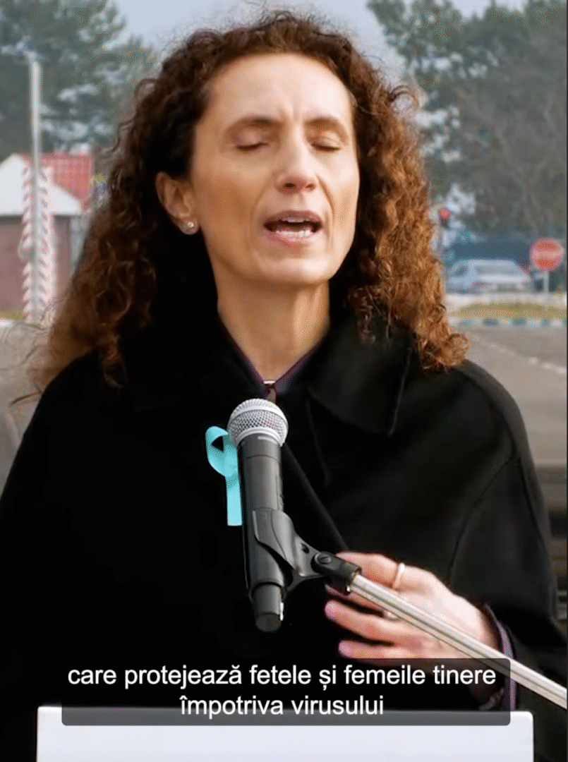 Mesajul Miljanei Grbic, Reprezentanta OMS în Republica Moldova, privind vaccinarea împotriva HPV